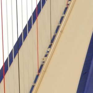 Blue harp piezo close-up