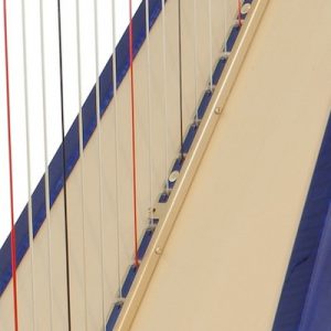 Blue harp piezo close-up