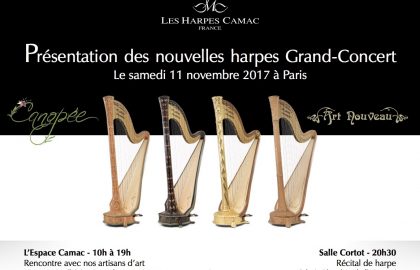 Présentation des nouvelles harpes Grand-Concert