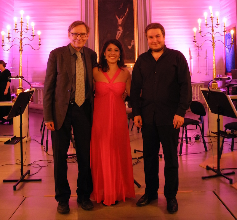 Kalevi Aho, Anneleen Lenearts, Erkki Lasonpalo. Photo: St. Michel Strings