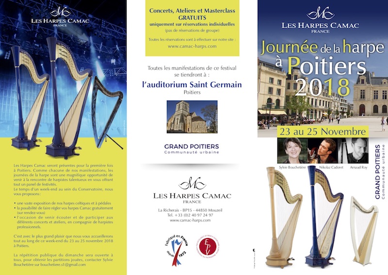 Journées de la harpe à Poitiers, Novembre 2018