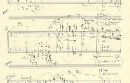 'Mercure', page one, Schoeller