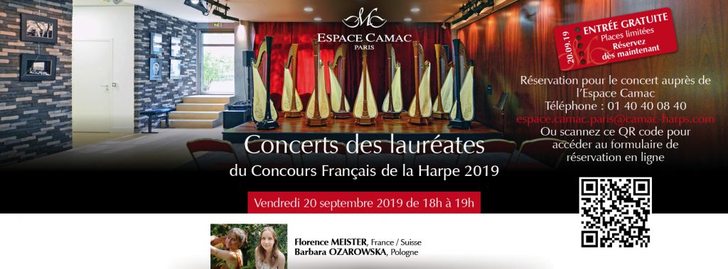 Concerts des lauréates du Concours Français de la Harpe 2019