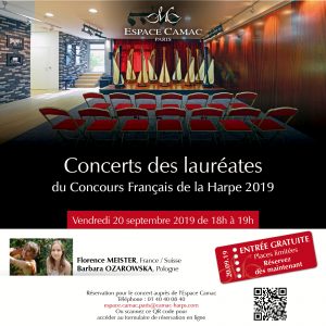 Concert de rentrée par les lauréates du Concours Français de la Harpe 2019