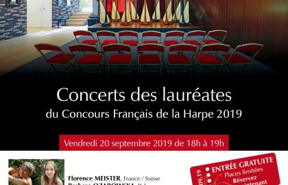 Concert de rentrée par les lauréates du Concours Français de la Harpe 2019