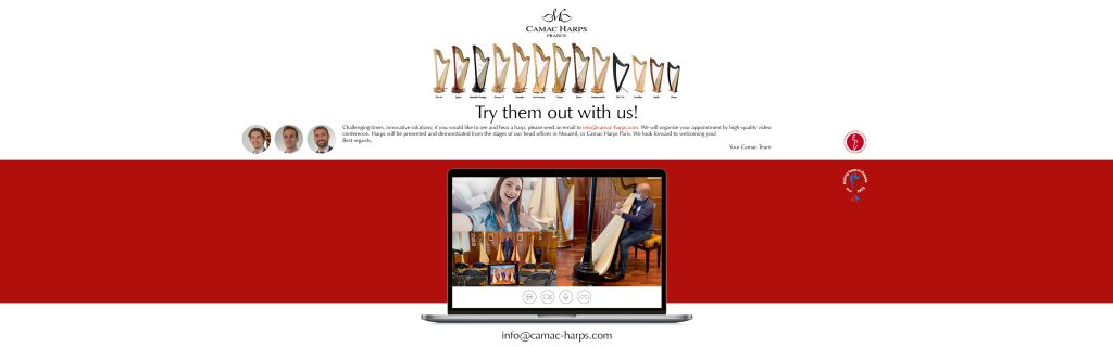 Try them out with us! Harp demo videoconferences