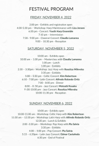 Pasadena 2022 schedule