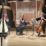 Camac Festival, Paris 2022: Agnès Bérard (harp), Rachel Givelet (violin), Pauline Bartissol (cello), performing Tournier's Sonatine en Trio op. 30