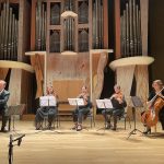 Camac Festival, Paris 2022: François Pernel (harp) Rachel Givelet, Aurore Doise (violins), Marion Duchesne (viola), Pauline Bartissol (cello)