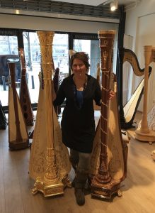 Petra van der Heide at the recent Camac harp days in Munich.
