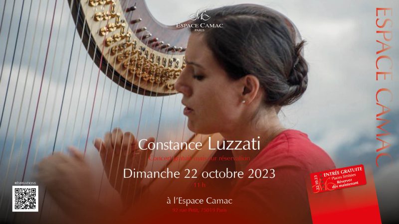 Constance Luzzati in recital at the Espace Camac, 22 October