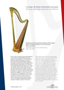 Naderman frères (first half of the 19th century)

Single-action harp n° 301, with forked discs (Paris, after 1820)Naderman frères (first half of the 19th century)

Single-action harp n° 301, with forked discs (Paris, after 1820)