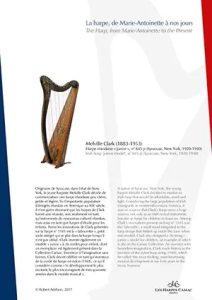 Melville Clark (1883-1953)

 Irish harp ‘junior model’, n° 645 jr (Syracuse, New York, 1920-1930)