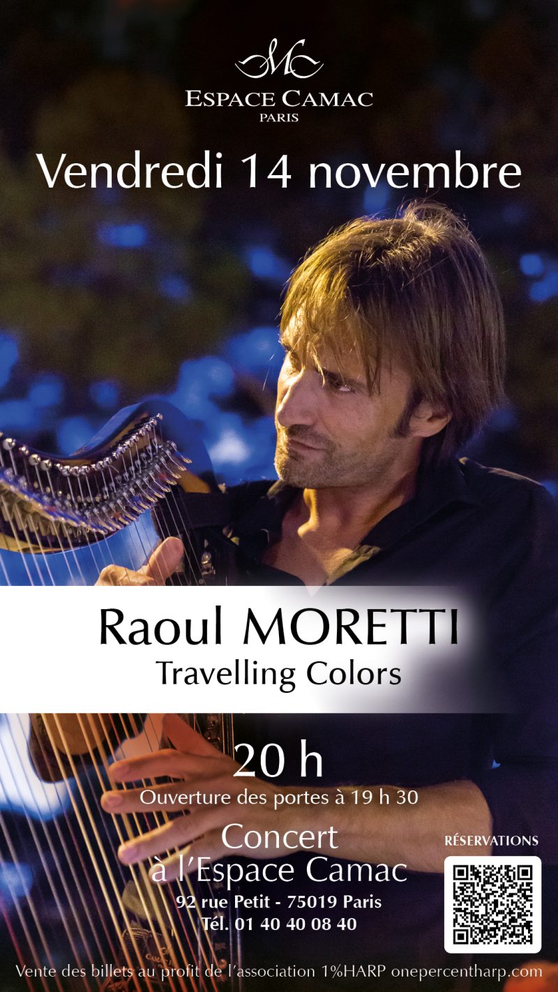 14 November: “Travelling Colors”: Raoul MORETTI in concert at Espace Camac