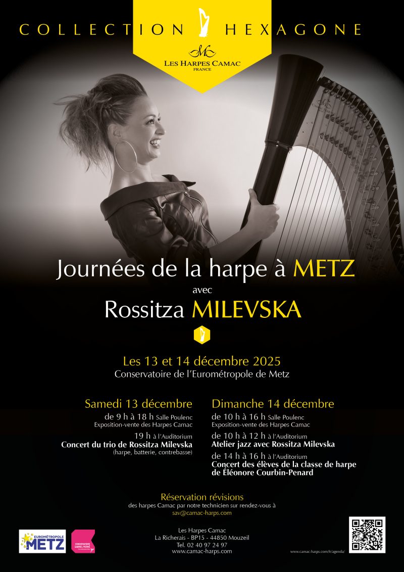 Les 13 et 14 decembre: Collection Hexagone, Journées de la harpe à METZ