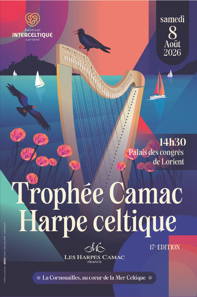 Saturday 8 August 2026: Camac Harps at the Interceltic Festival of Lorient