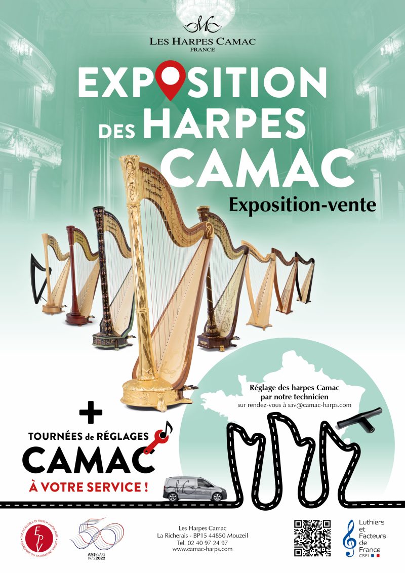 Les Harpes Camac au conservatoire de Laon le samedi 27 juin 2026