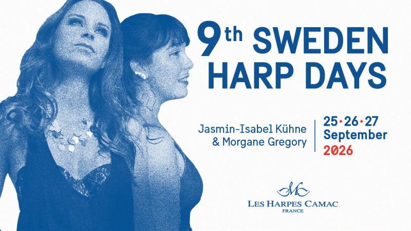 25, 26 & 27 September: 9th Camac Harp days, Sweden
