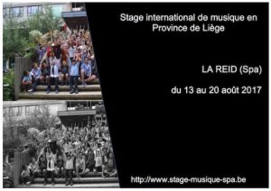 stage musical de Spa 2017