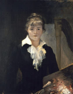 « Autoportrait à la palette, 1880 », de Marie Bashkirtseff. La forme de la Schola est inspirée de cette peinture.