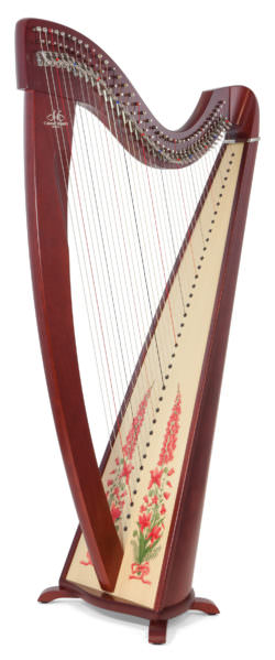 Korrigan, mahogany finish, Fleurie soundboard decoration