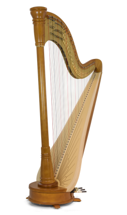 Égérie extended soundboard, cherry wood finish