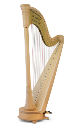 Égérie, straight soundboard, natural maple finish