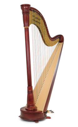 Égérie, straight soundboard, mahogany finish 