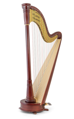 Égérie, straight soundboard, mahogany finish